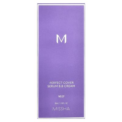 Missha, مصل التغطية المثالية B.B Cream، رقم 27 بيج عسلي، 1.18 أونصة سائلة (35 مل)