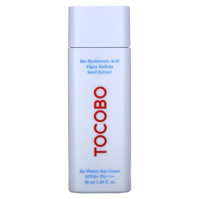 Tocobo, Bio Watery Sun Cream، عامل حماية من الشمس 50+، PA ++++، 1.69 أونصة سائلة (50 مل)