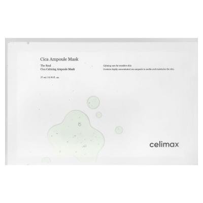Celimax, قناع الجمال Cica Ampoule، 5 ورقات، 0.91 أونصة (27 مل) لكل واحدة